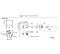 DPS280PNQ8 NUMATICS/AVENTICS PRESSURE SWITCH<BR>1/8" NPT 0-145PSI PNP W/M8 QUICK DISC & 2M CABLE